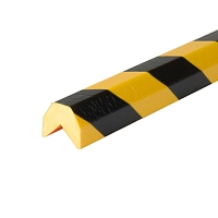Varovný a ochranný profil 12, černá / žlutá, 4,1 cm × 3,6 cm × 500 cm
